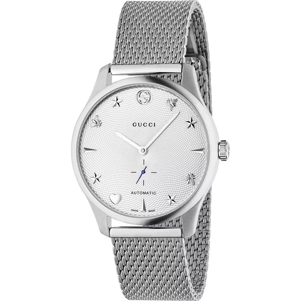 Gucci G-Timeless Automatic Guilloche Watch 38mm