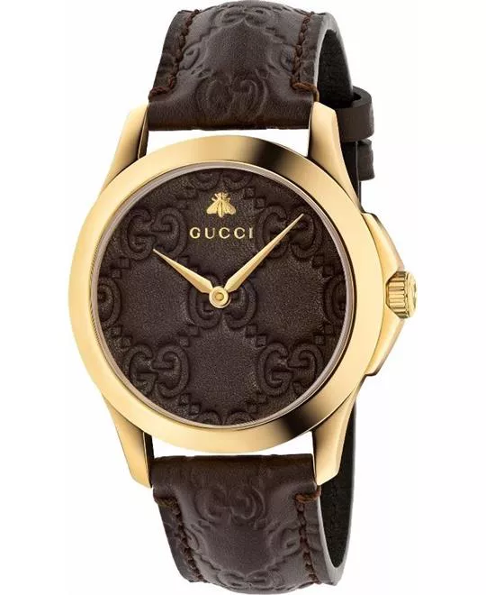 Gucci G-Timeless Brown GG Watch 38MM