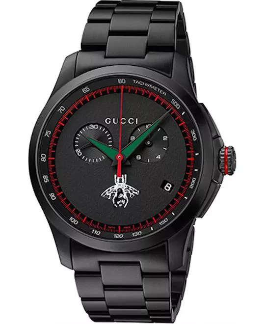 Gucci G-Timeless Chronograph Black Watch 44mm