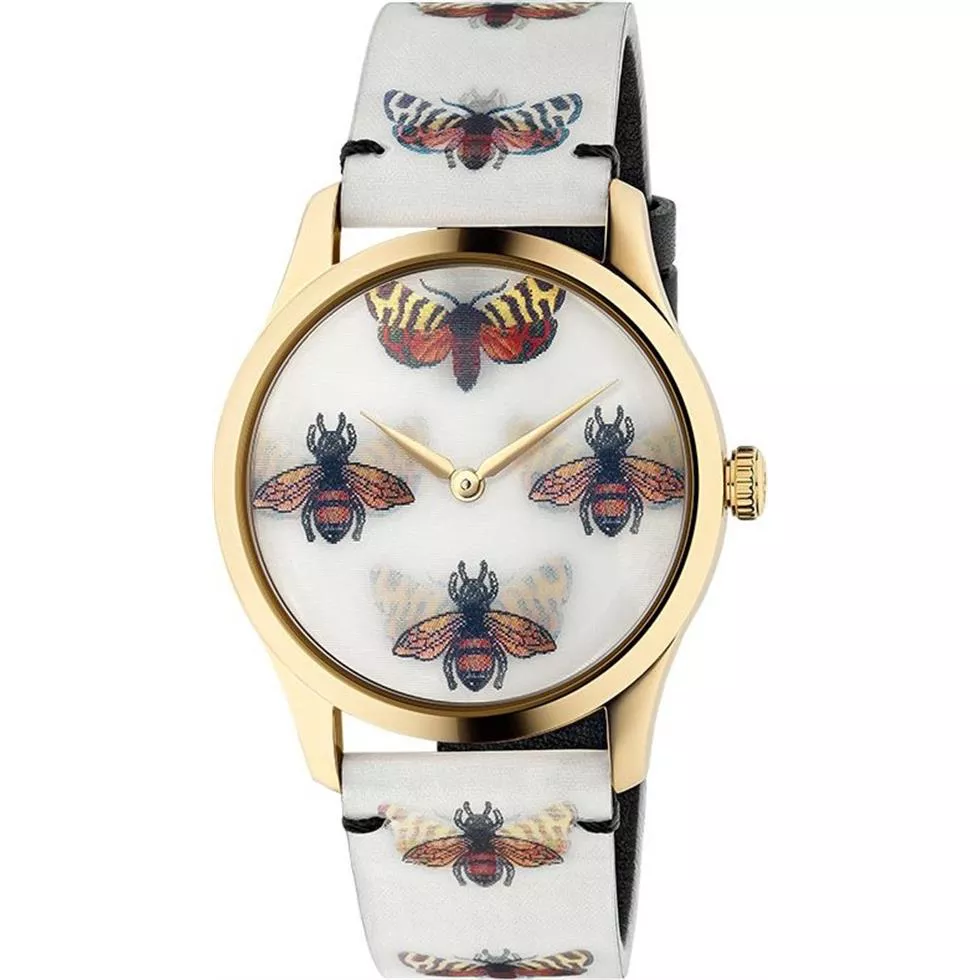 Gucci G-Timeless Bee & Butterfly Watch 38mm