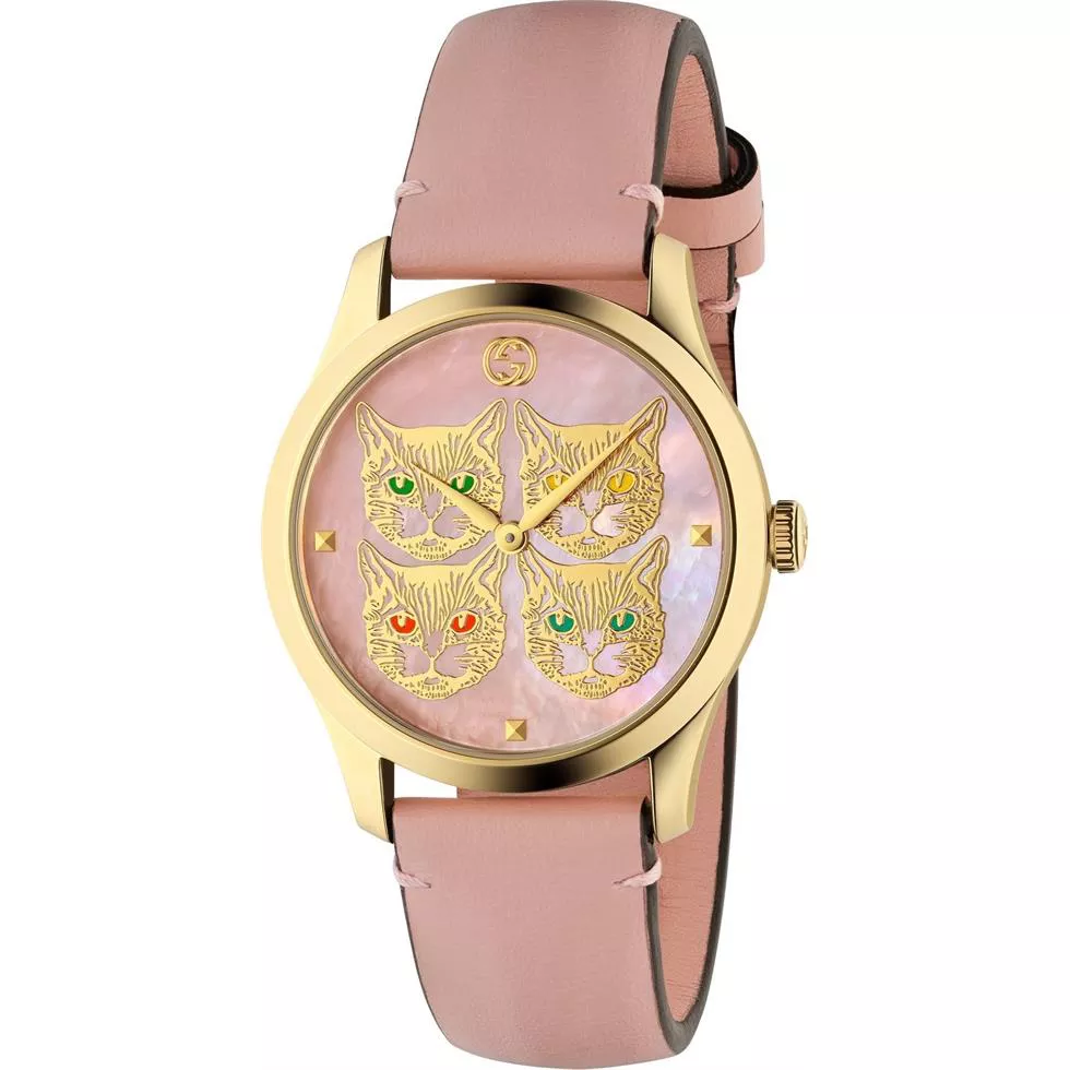 Gucci G-timeless Pink Blooms Watch 38mm