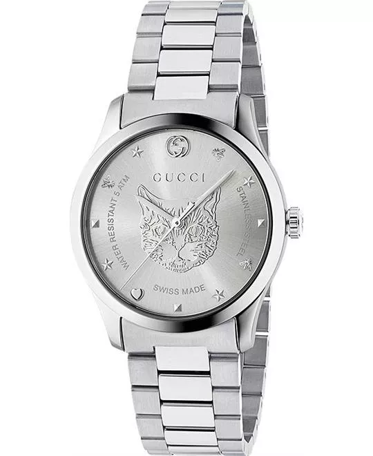 Gucci G-Timeless Silver Watch 38mm