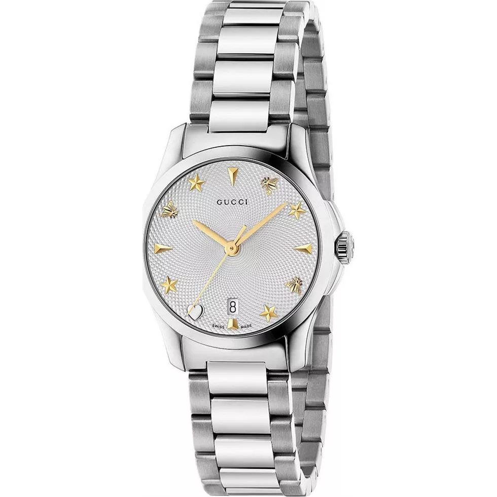 Gucci G-Timeless Silver Watch 27mm
