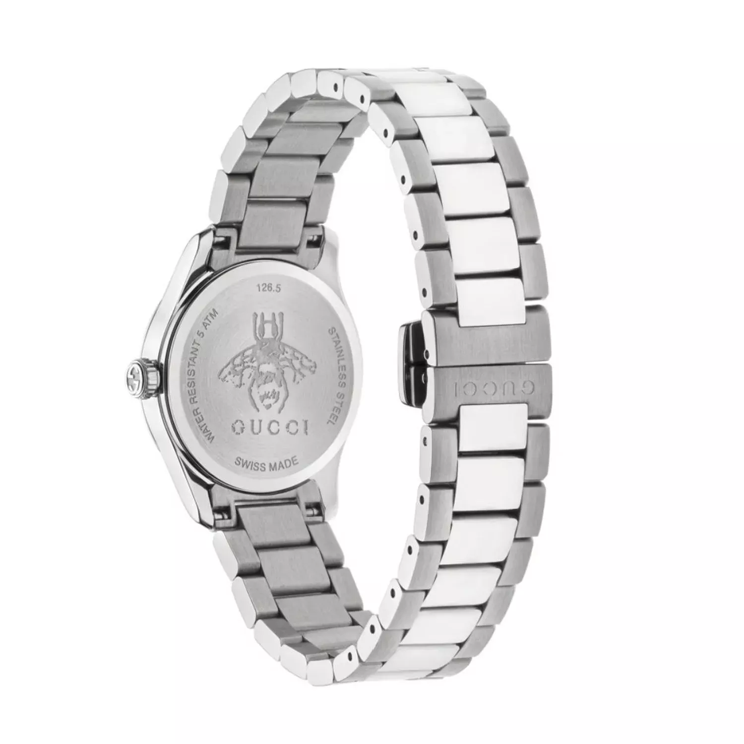 Gucci G-Timeless Silver-Tone Dial Quartz Watch 27mm