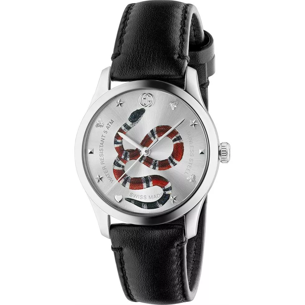 Gucci G-Timeless Swiss Black Watch 38mm