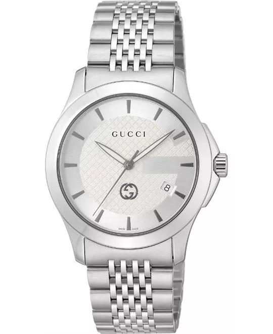 Gucci G-Timeless White Stainless Steel Watch 38mm