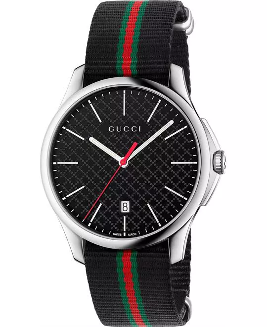 GUCCI G-Timeless  Fabric Striped Men's Watch 40mm