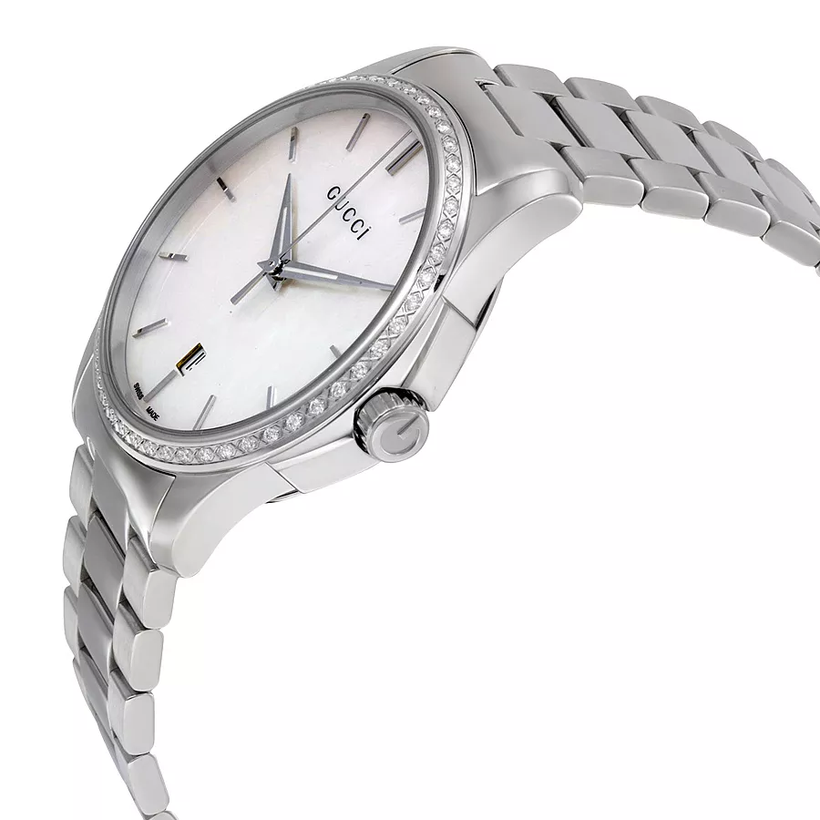 Gucci G-Timeless White Diamond Watch 38mm
