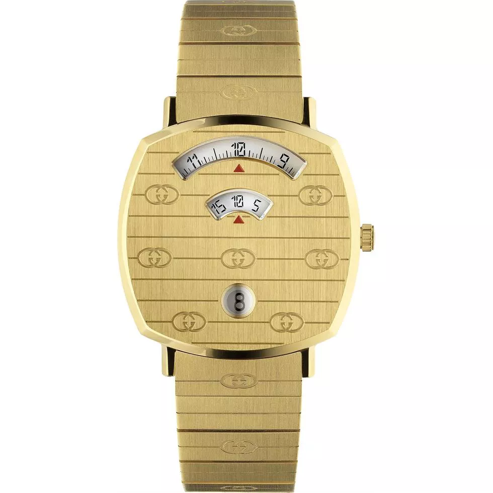 Gucci Grip Yellow Gold PVD Watch 35mm  