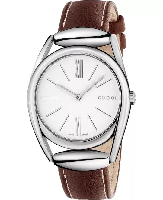 Gucci Horsebit Silver Ladies Watch 34mm