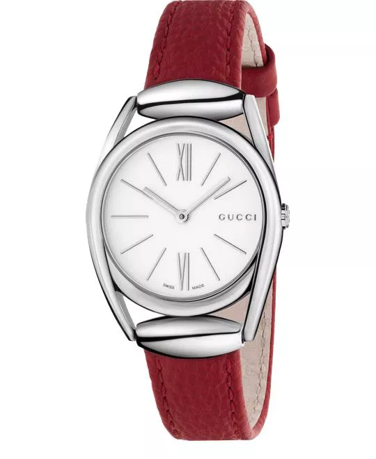 Gucci Horsebit White Red Watch 30mm