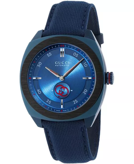 Gucci Interlocking G Automatic Blue-Tone Watch 41mm