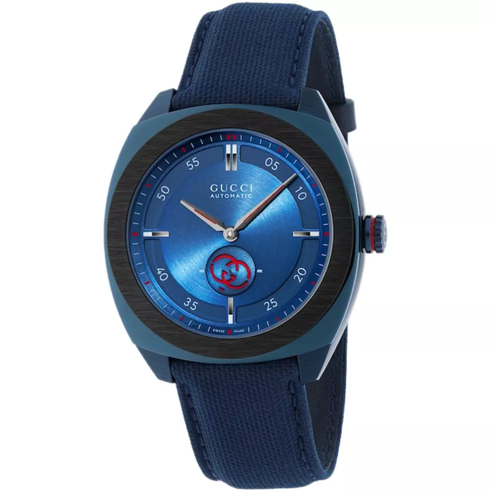 Gucci Interlocking G Automatic Blue-Tone Watch 41mm