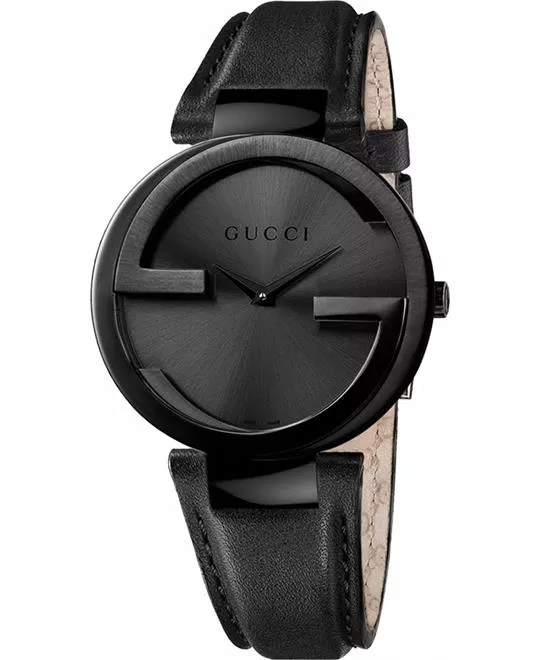 Gucci Interlocking G Black Unisex Watch 37mm