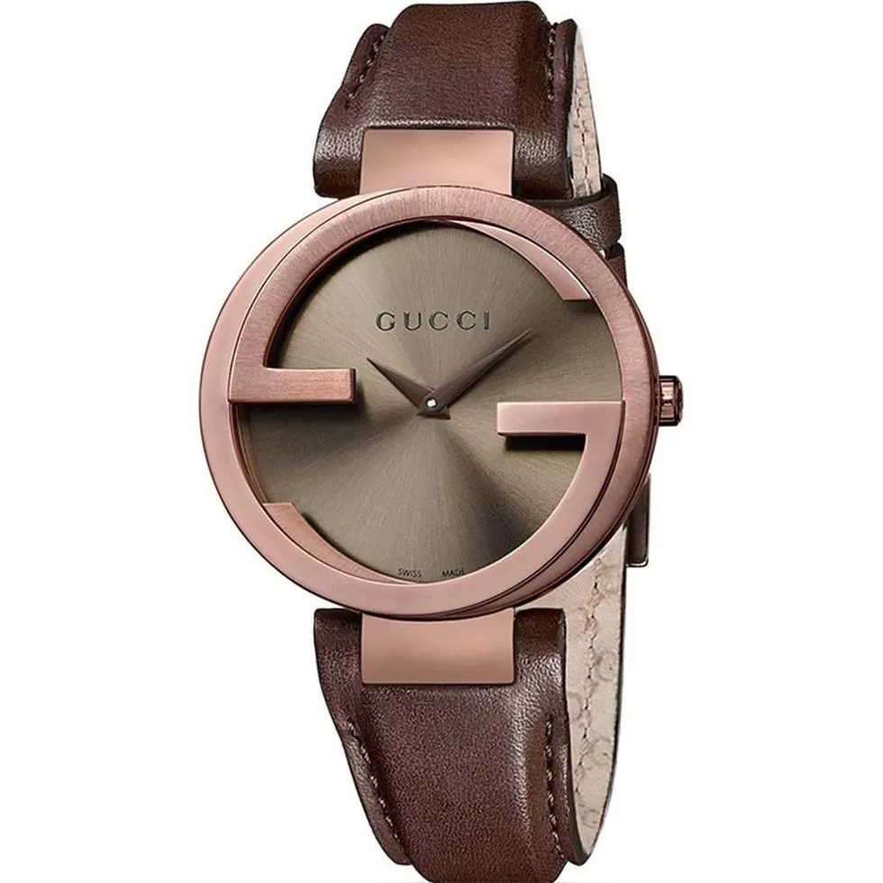 Gucci Interlocking G Brown  Women's Watch 37mm