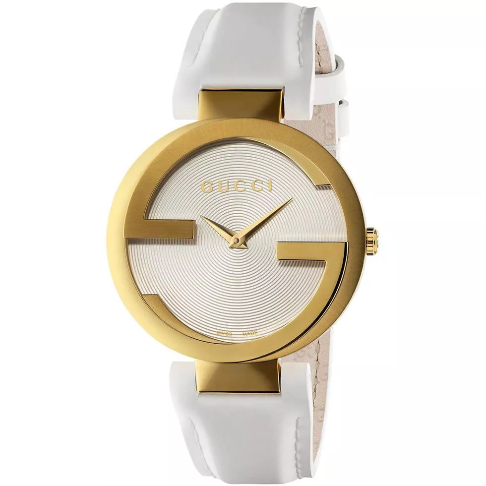 Gucci Interlocking G White Unisex Watch 37mm