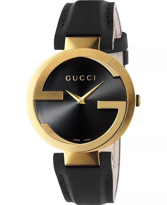 GUCCI Interlocking G Black  Watch 37mm