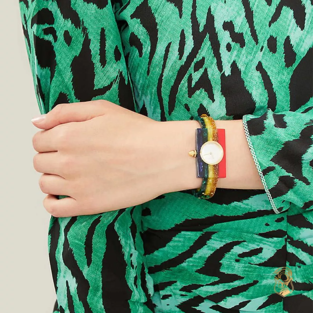 Gucci Plexiglas Studded Bangle Watch 24x40mm