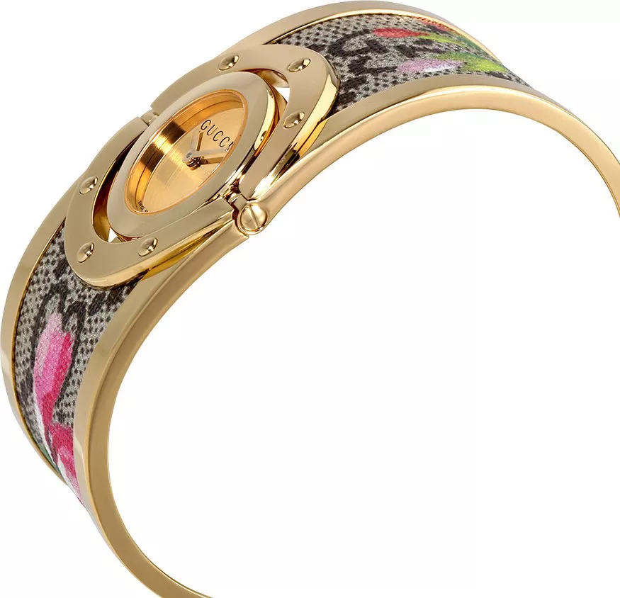 Gucci Twirl Bloom Gold Twirling Watch 23.5mm