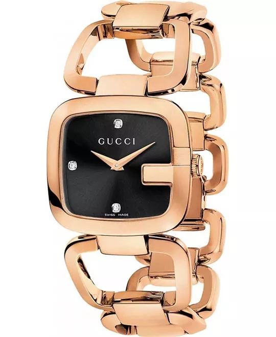 Gucci G Black Diamond Watch 24 x 22.5mm