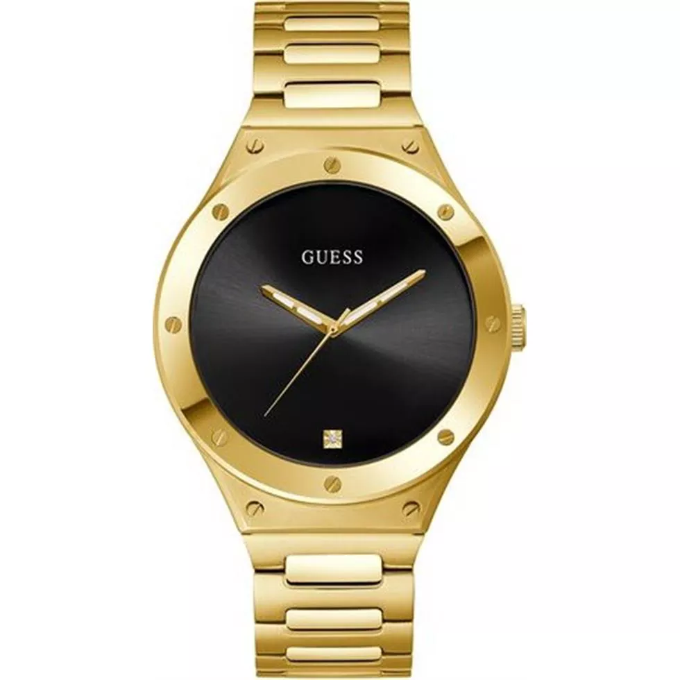 Gues Gold-Tone and Black Analog Watch 44MM