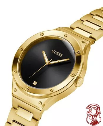 Gues Gold-Tone and Black Analog Watch 44MM