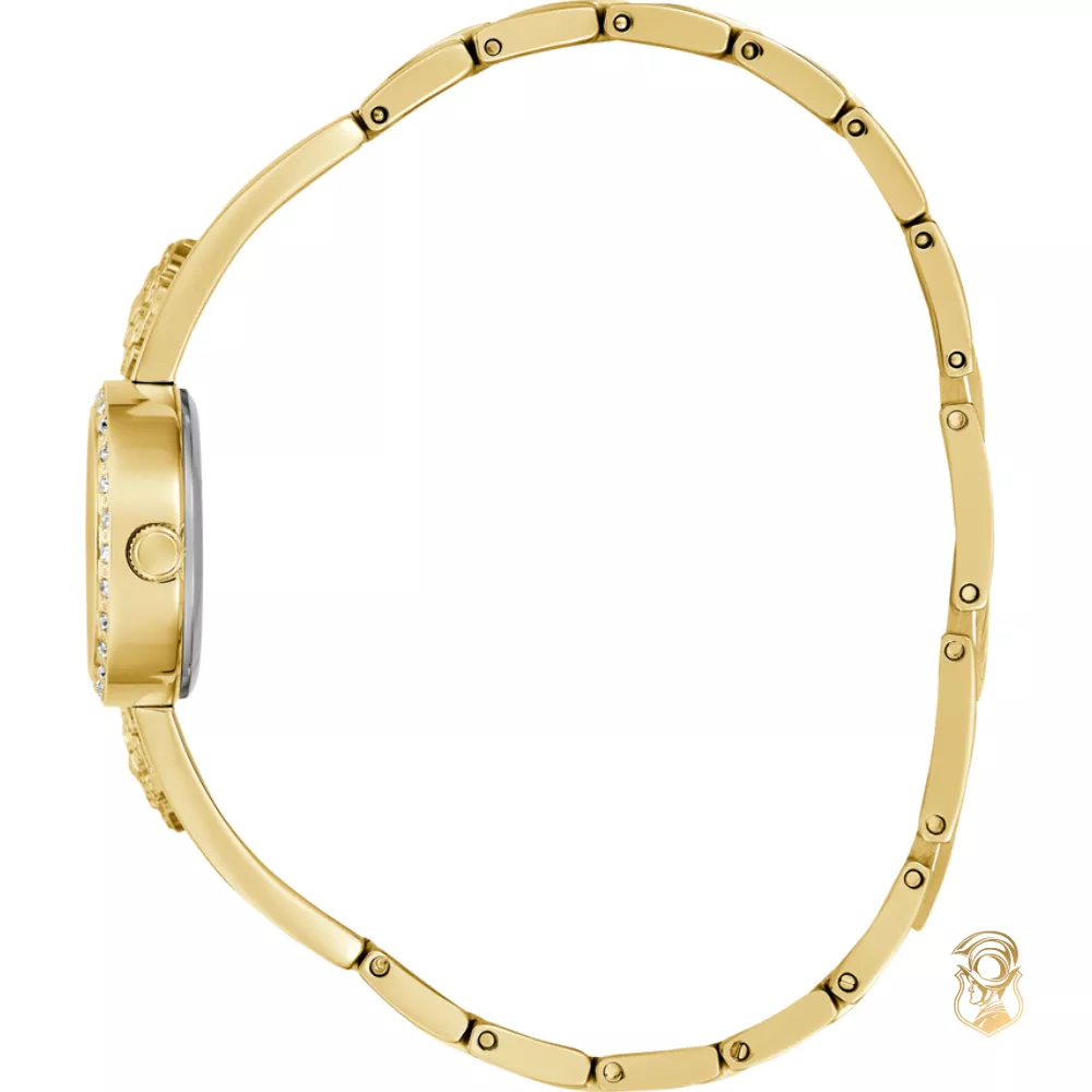 Gues Ladies Gold Tone Analog Watch 21mm
