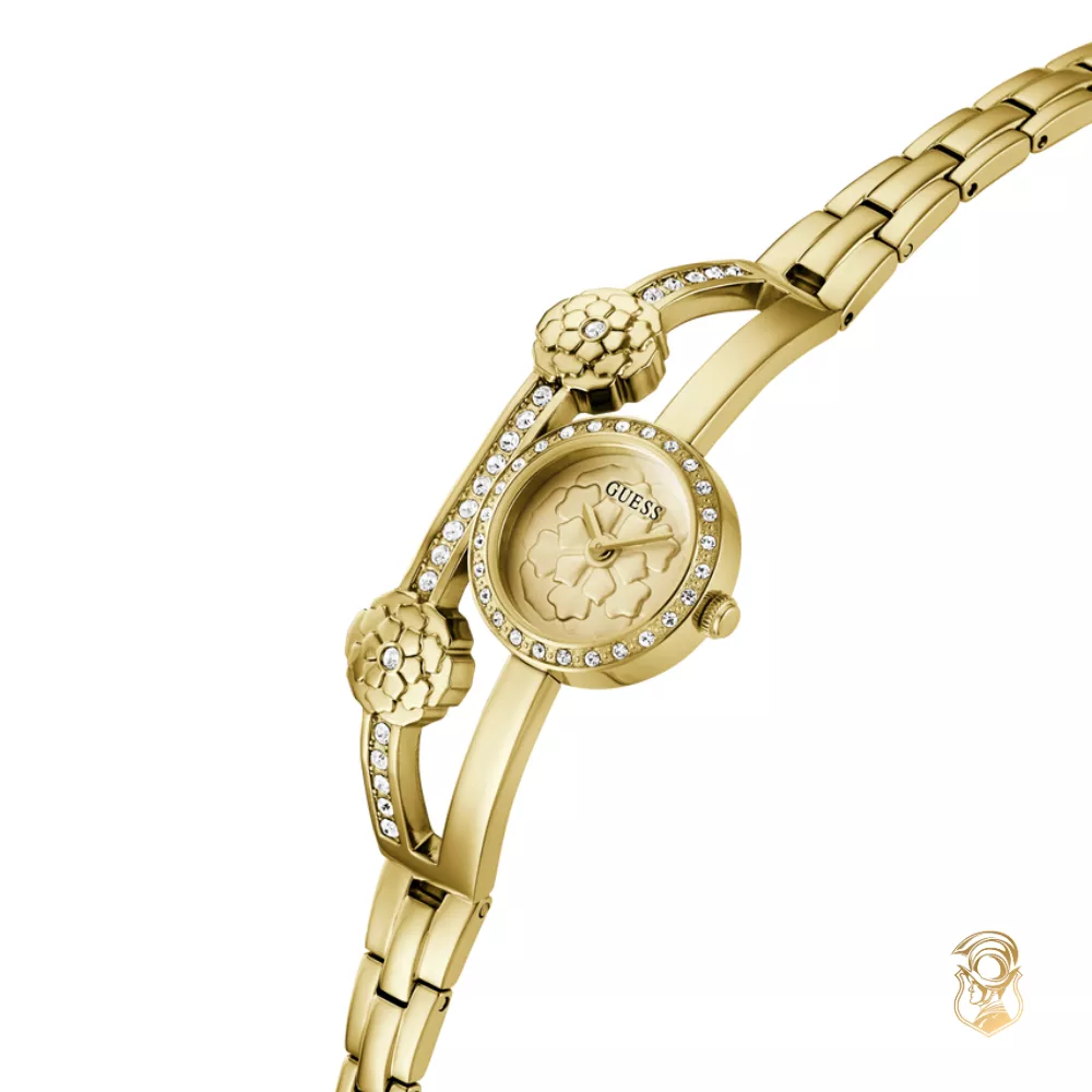 Gues Ladies Gold Tone Analog Watch 21mm