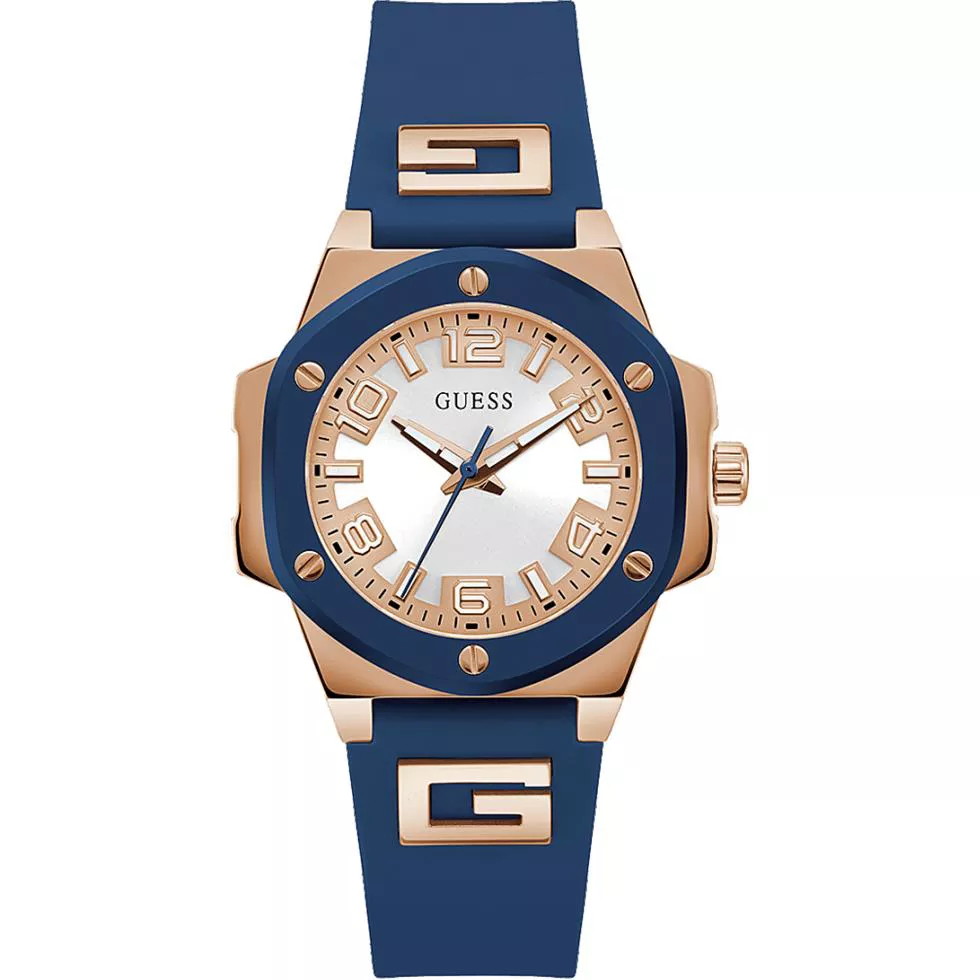 Guess Octagonal Blue Tone Watch 36mm