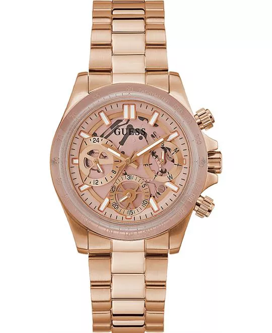Guess 2-Tone Case Rose Gold Watch 39MM