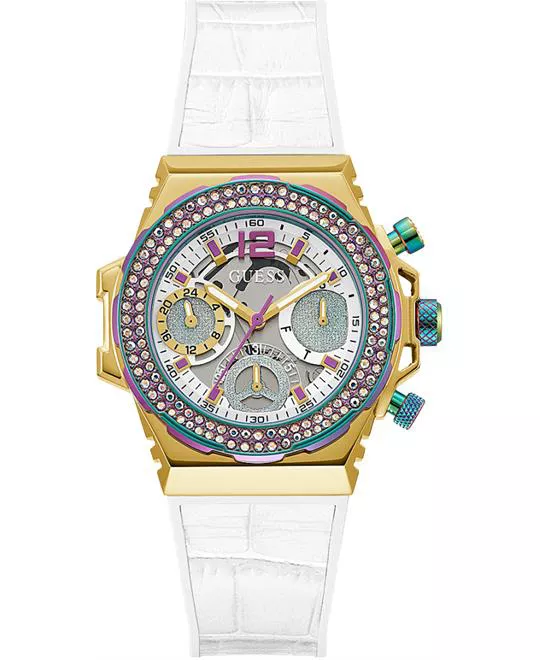 Guess Fusion White Tone Watch 36mm