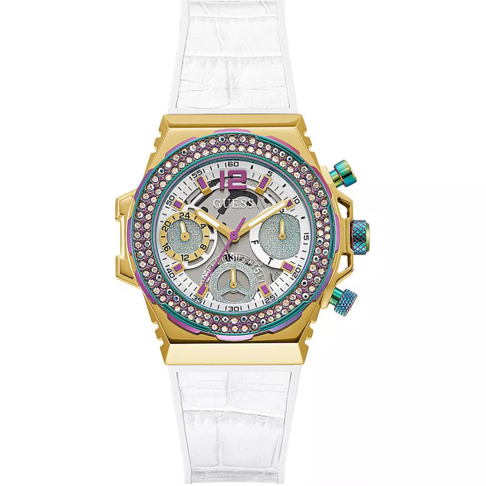 Guess Fusion White Tone Watch 36mm