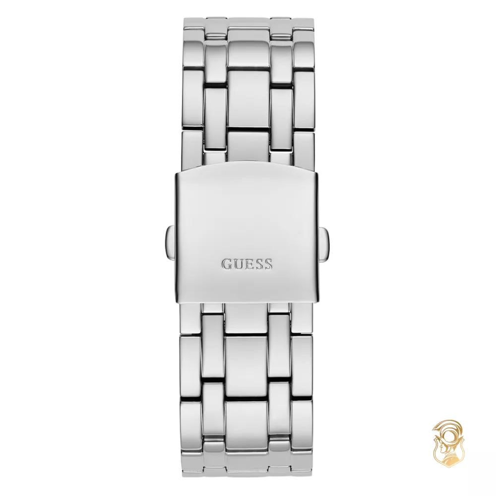 Guess Allara Silver Tone Watch 44mm