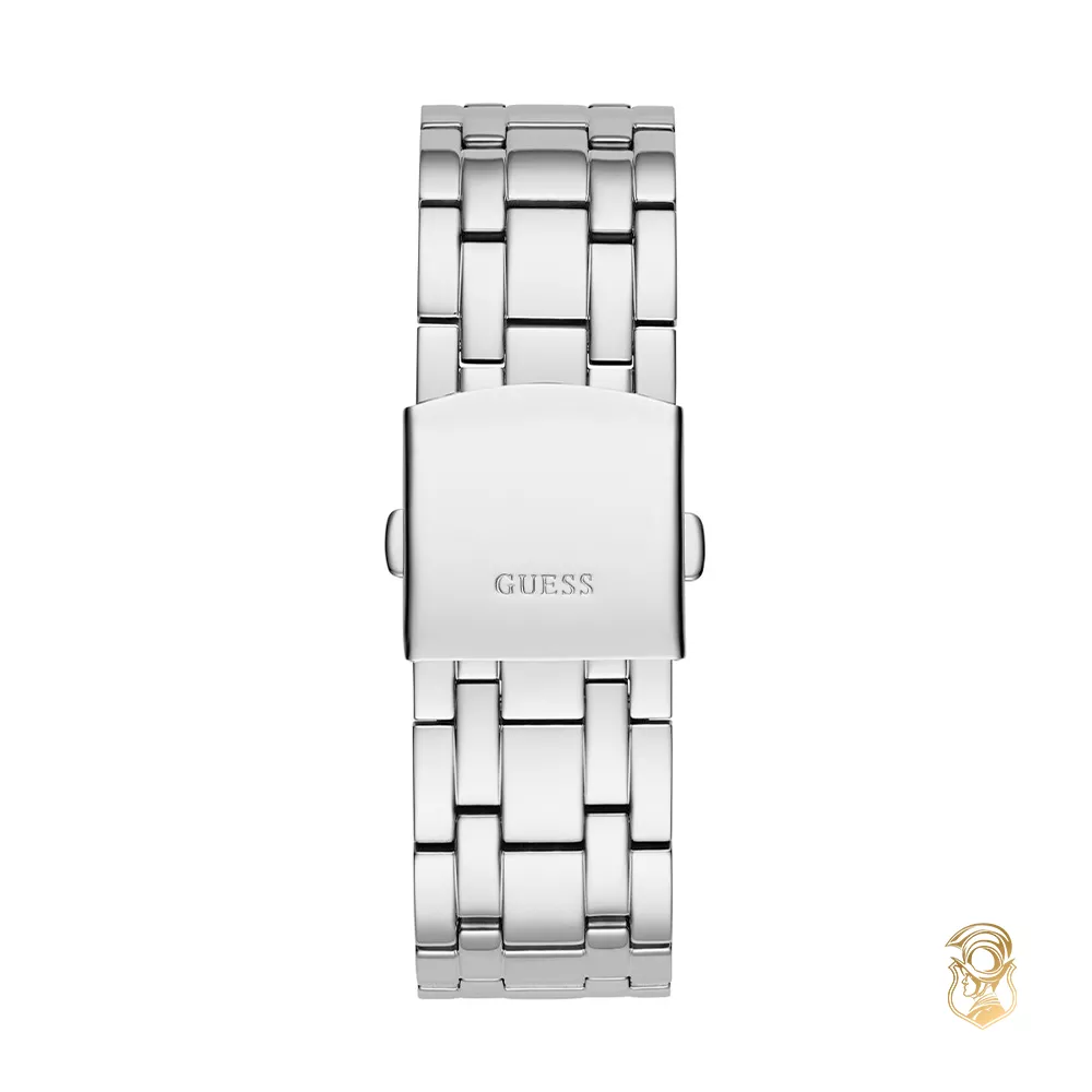 Guess Allara Silver Tone Watch 44mm