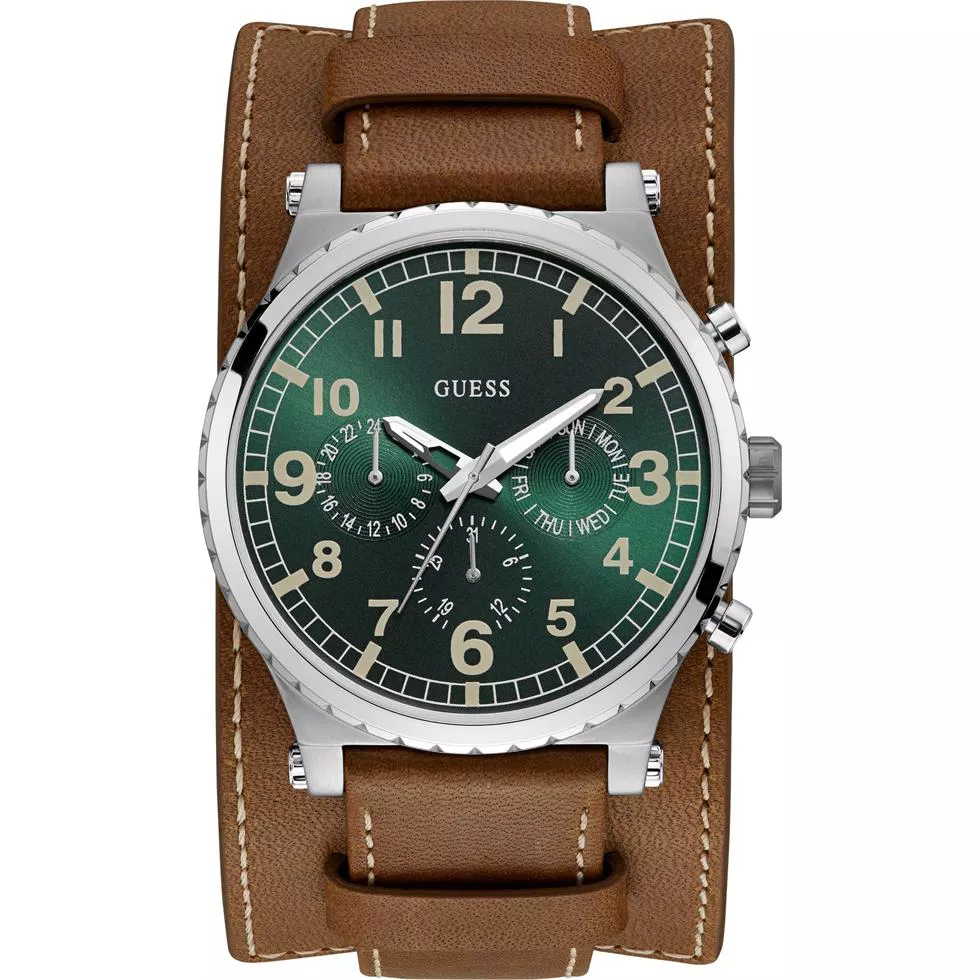 Guess Arrow Green Dial Men's Watch 46mm