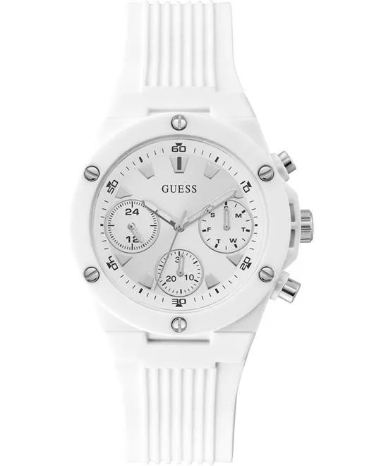 Guess Eco-Friendly White Tone Watch 39mm
