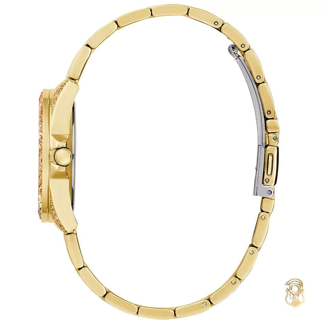 Guess Baguette Gold Tone Watch 34mm