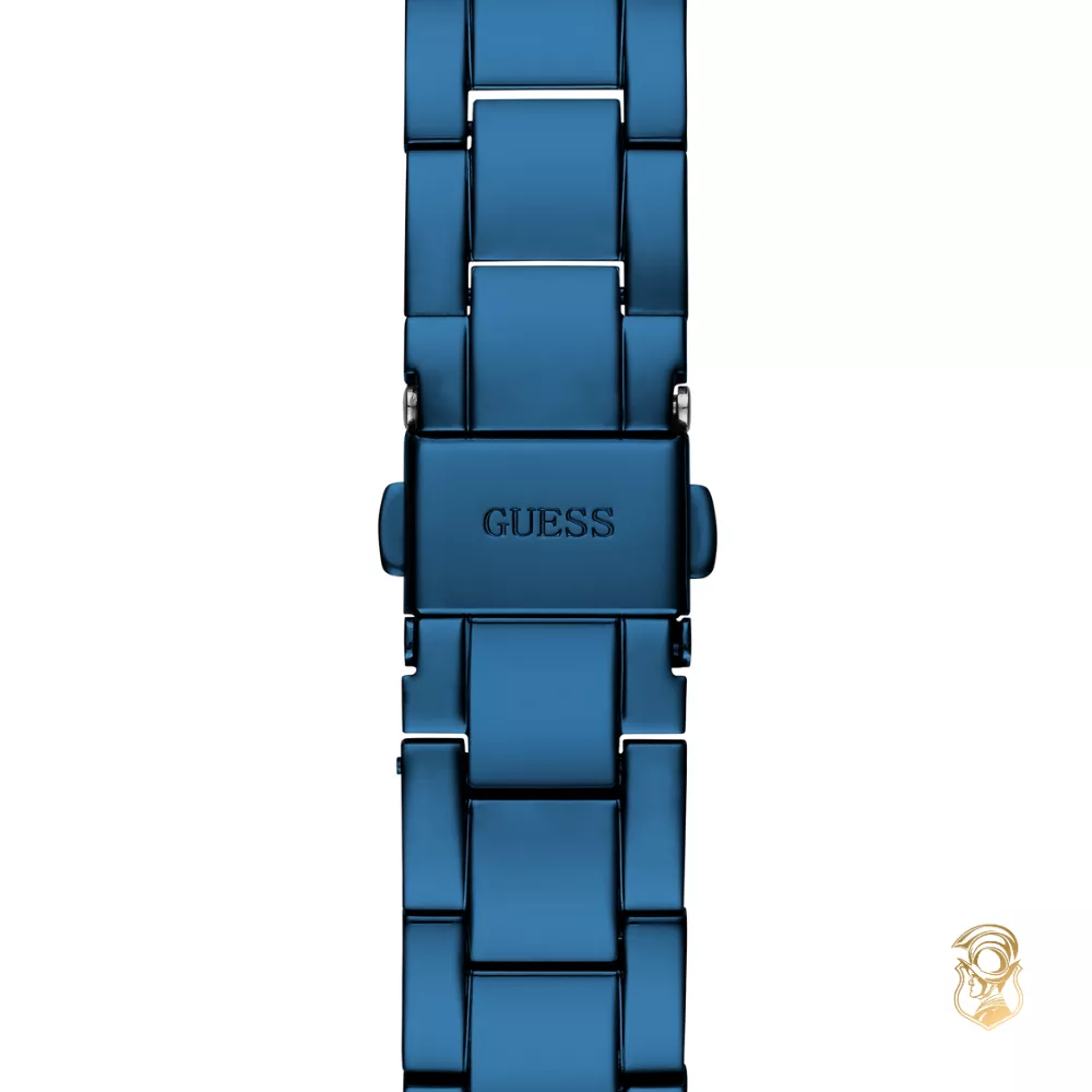 Guess Baguette Navy Tone Watch 34mm