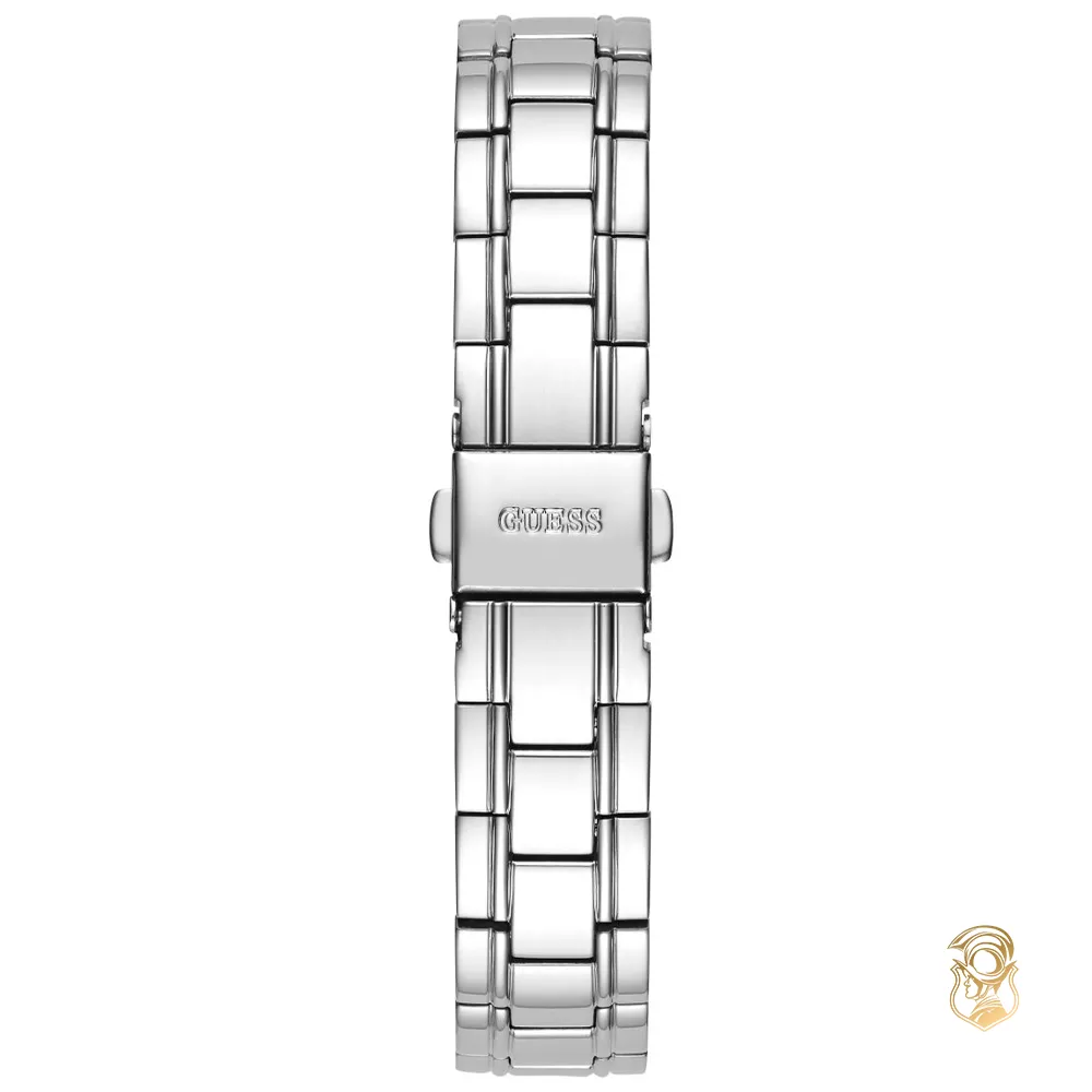 Guess Baguette Silver Tone Watch 31mm