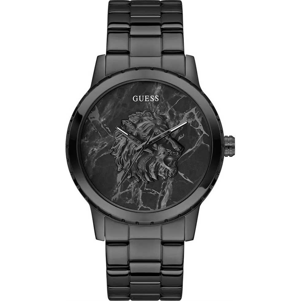Guess Black Analog Watch 44mm