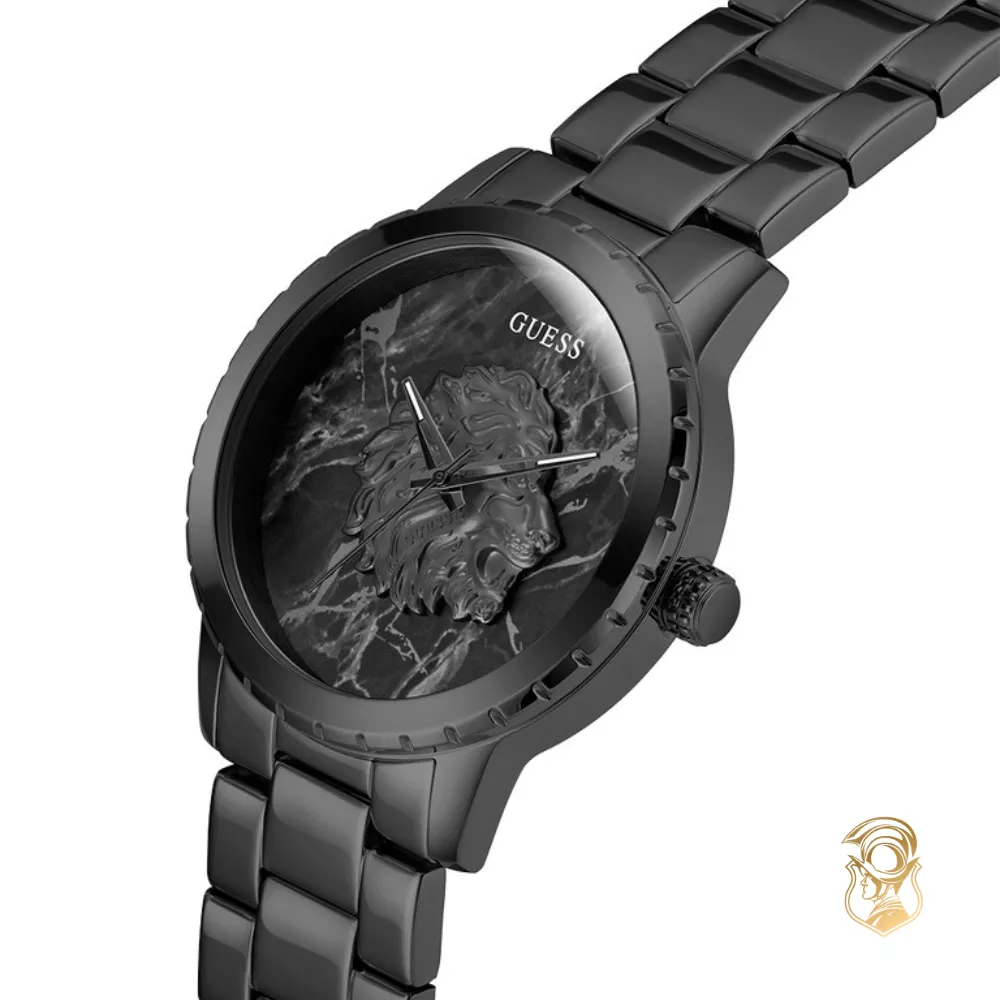 Guess Black Analog Watch 44mm