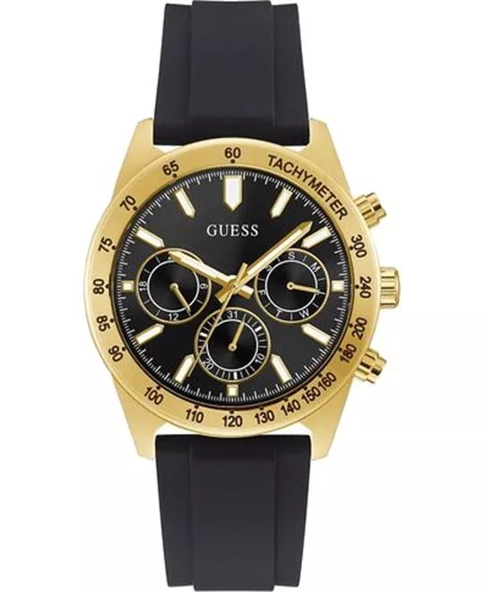 Guess Black and Gold-Tone Watch 42MM