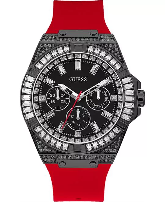 Guess Black Case Red Watch 47mm 