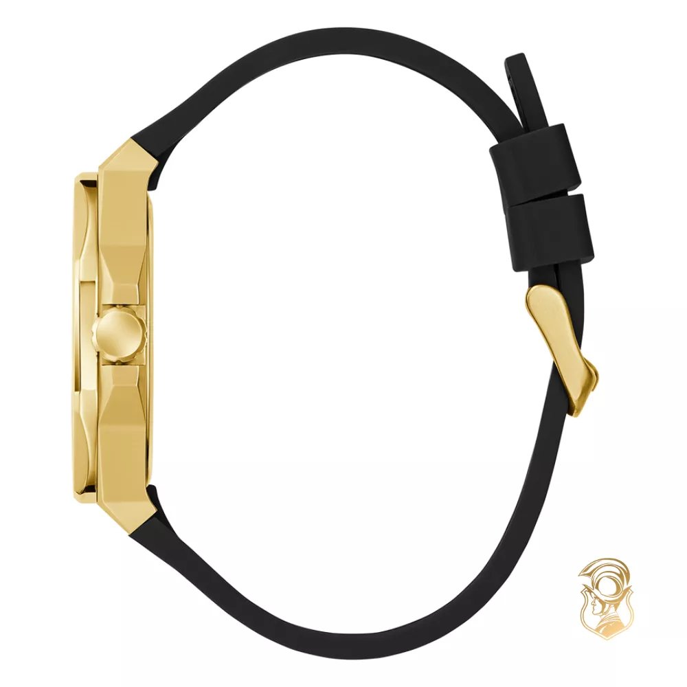 Guess Black Gold Tone Analog Watch 42mm
