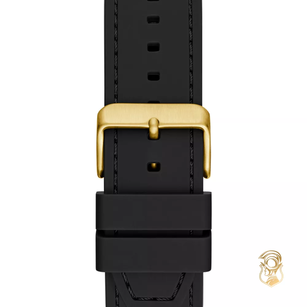 Guess Black Gold Tone Analog Watch 42mm