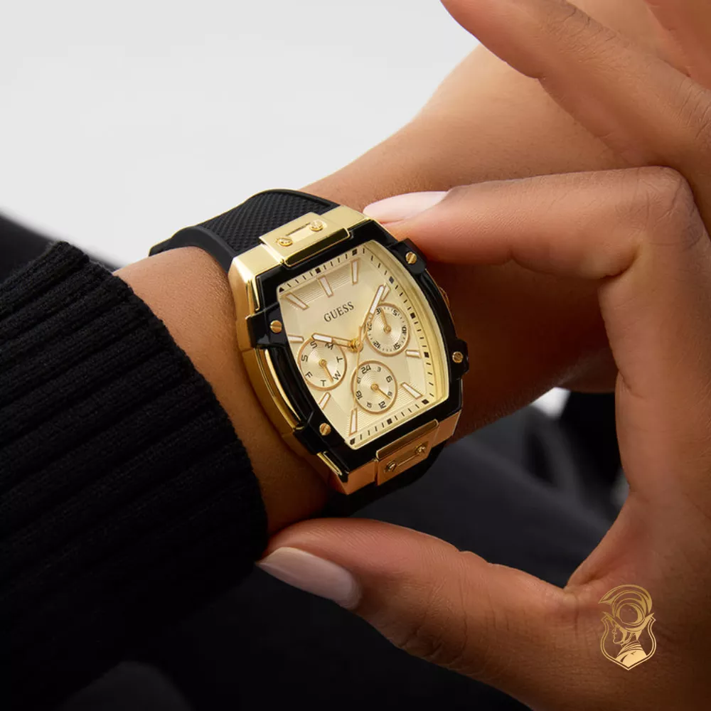 Guess Black Gold Tone Multi-function Watch 35mm