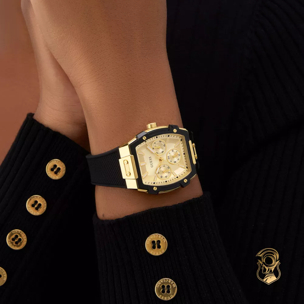 Guess Black Gold Tone Multi-function Watch 35mm