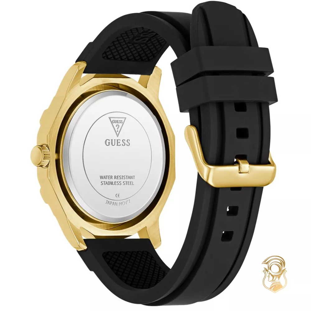 Guess Black Gold Tone Multi-function Watch 46mm