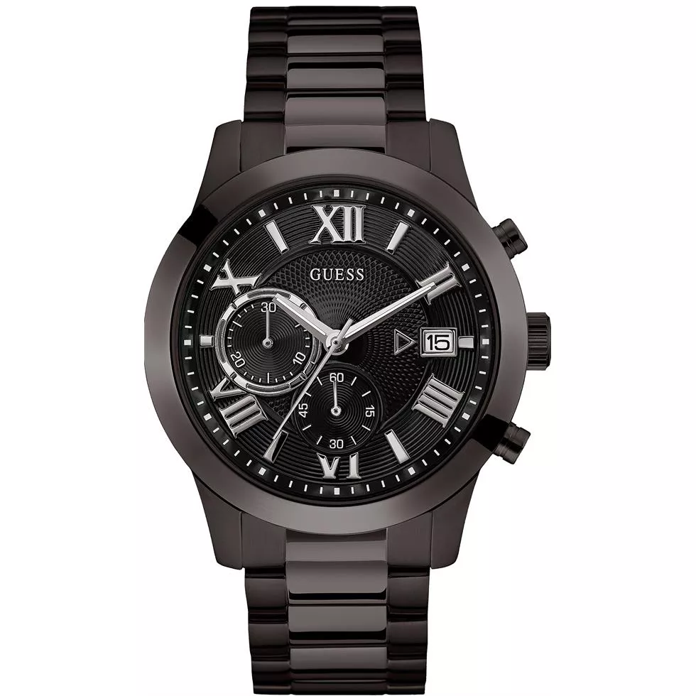 Guess Chronograph Black Ionic Watch 45mm