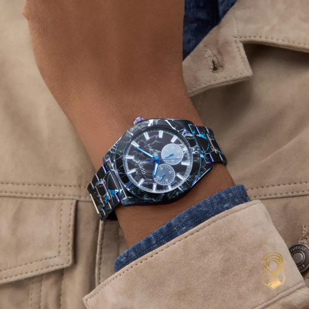 Guess Black Multi-function Watch 44mm